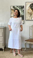 Vestido Túnica em Linho Branco - Maiara