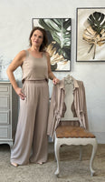 Conjunto em Três Peças Marrom Taupe - Ruana