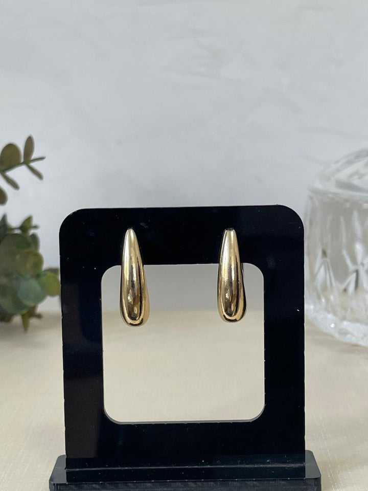 Brinco Mônica Gota Dupla - Dourado /Prata