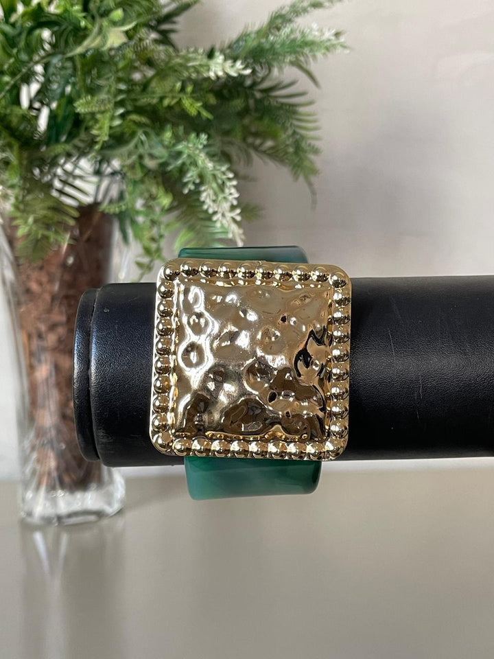 Bracelete Maressa - Verde/Dourado