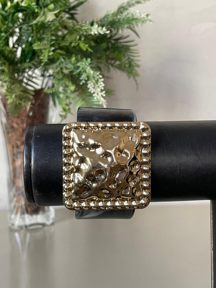Bracelete Maressa - Preto/Dourado