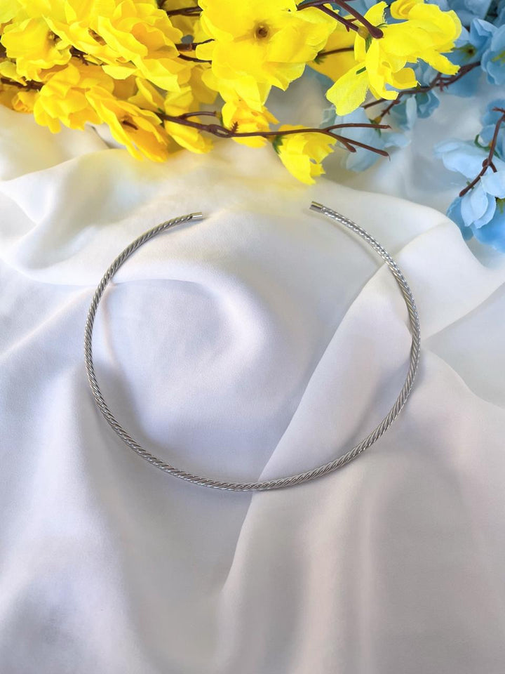 Choker Mirela Torcida - Prata