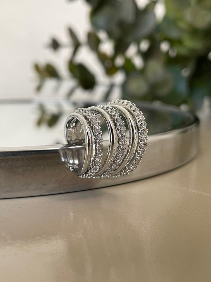 Brinco Gabi Ear cuff - Prateado