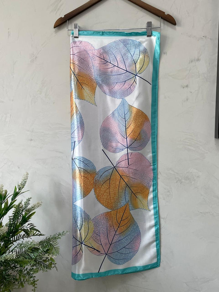 Lenço Samara Estampado - Azul/Rosa