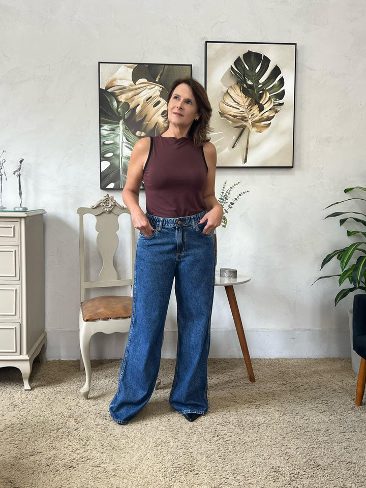 Calça Evelyn Wide Leg - Jeans