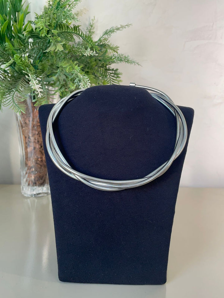 Choker Nayara 3 Aros - Prata