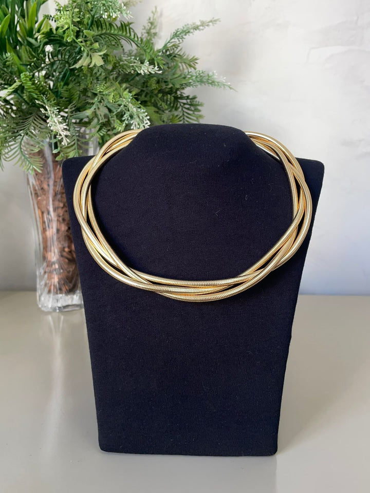 Choker Nayara 3 Aros - Dourada