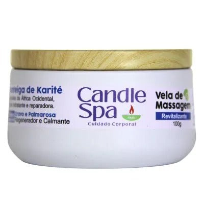 Vela de Massagem Revitalizante com Óleos Essenciais de Cravo e Palmarosa - 100% Natural
