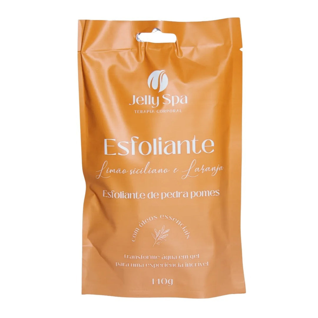 Jelly Spa Esfoliante - Limão Siciliano, Laranja e Pedra-Pomes - 140g