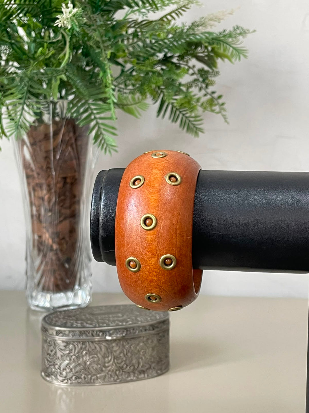 Bracelete  Safira - Madeira Caramelo