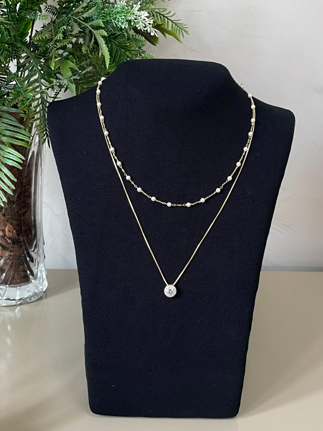 Conjunto Eloá  Colar e Brinco - Dourado