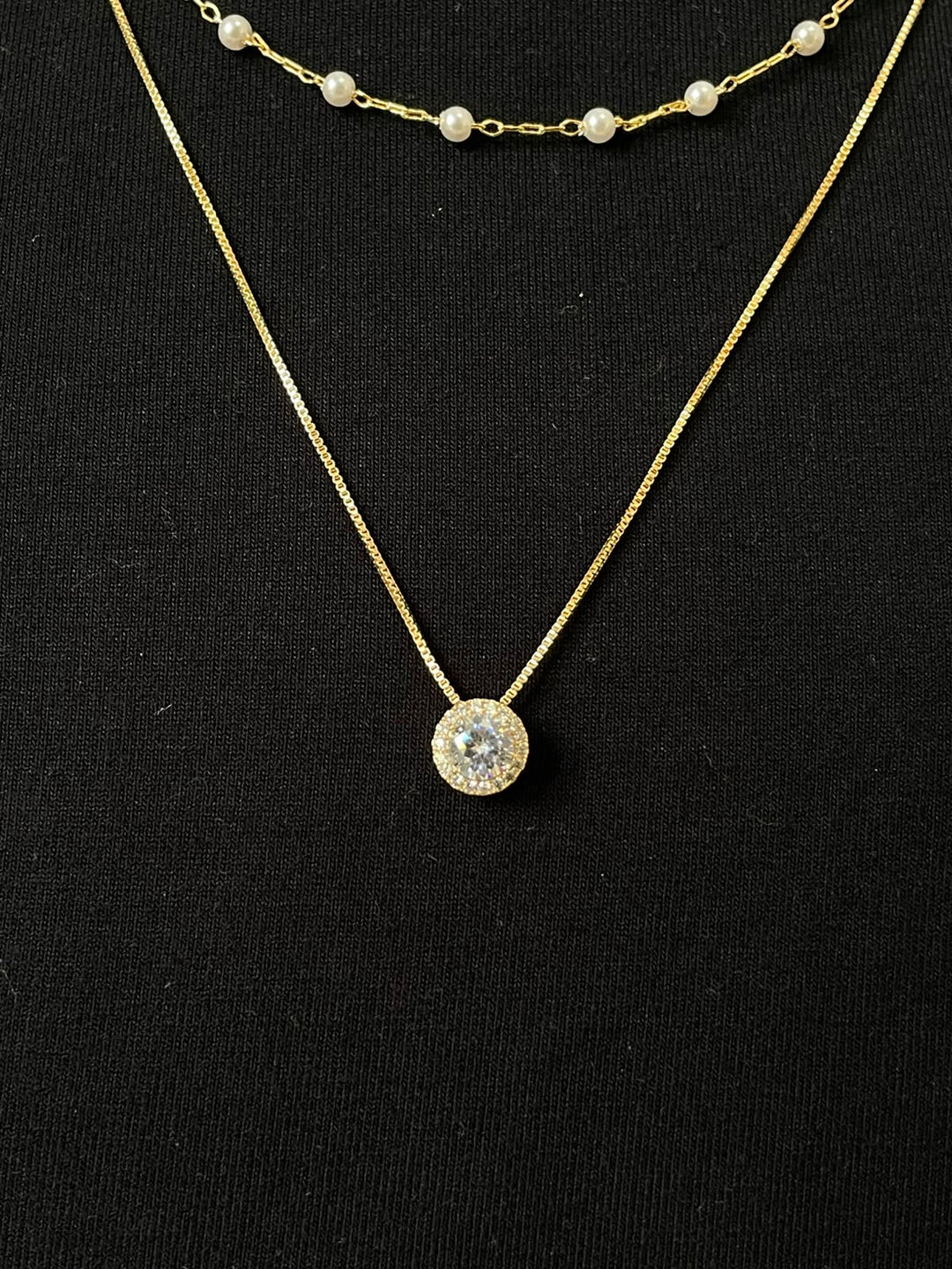 Conjunto Eloá  Colar e Brinco - Dourado
