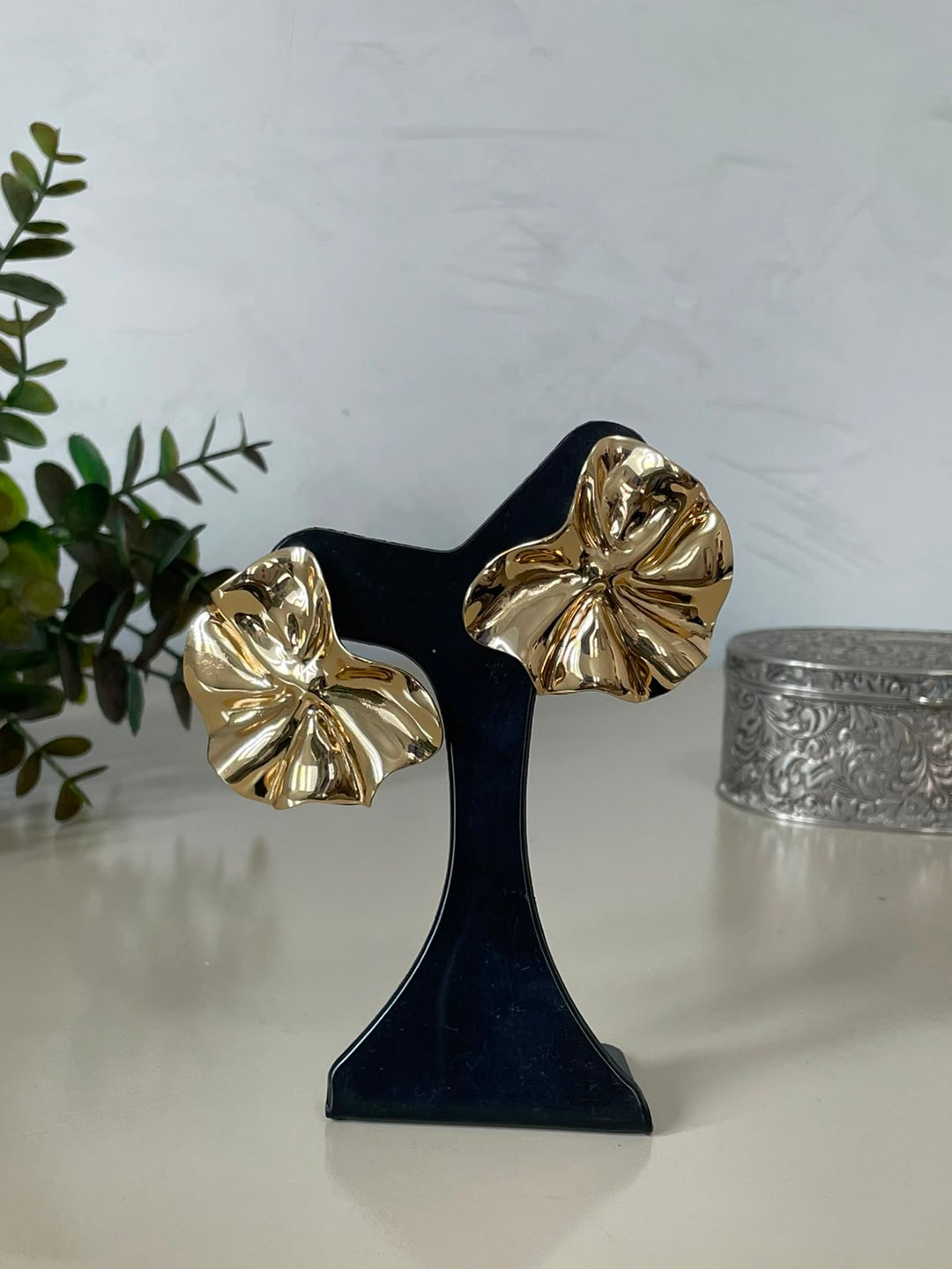Brinco Lavinia Flor - Dourada