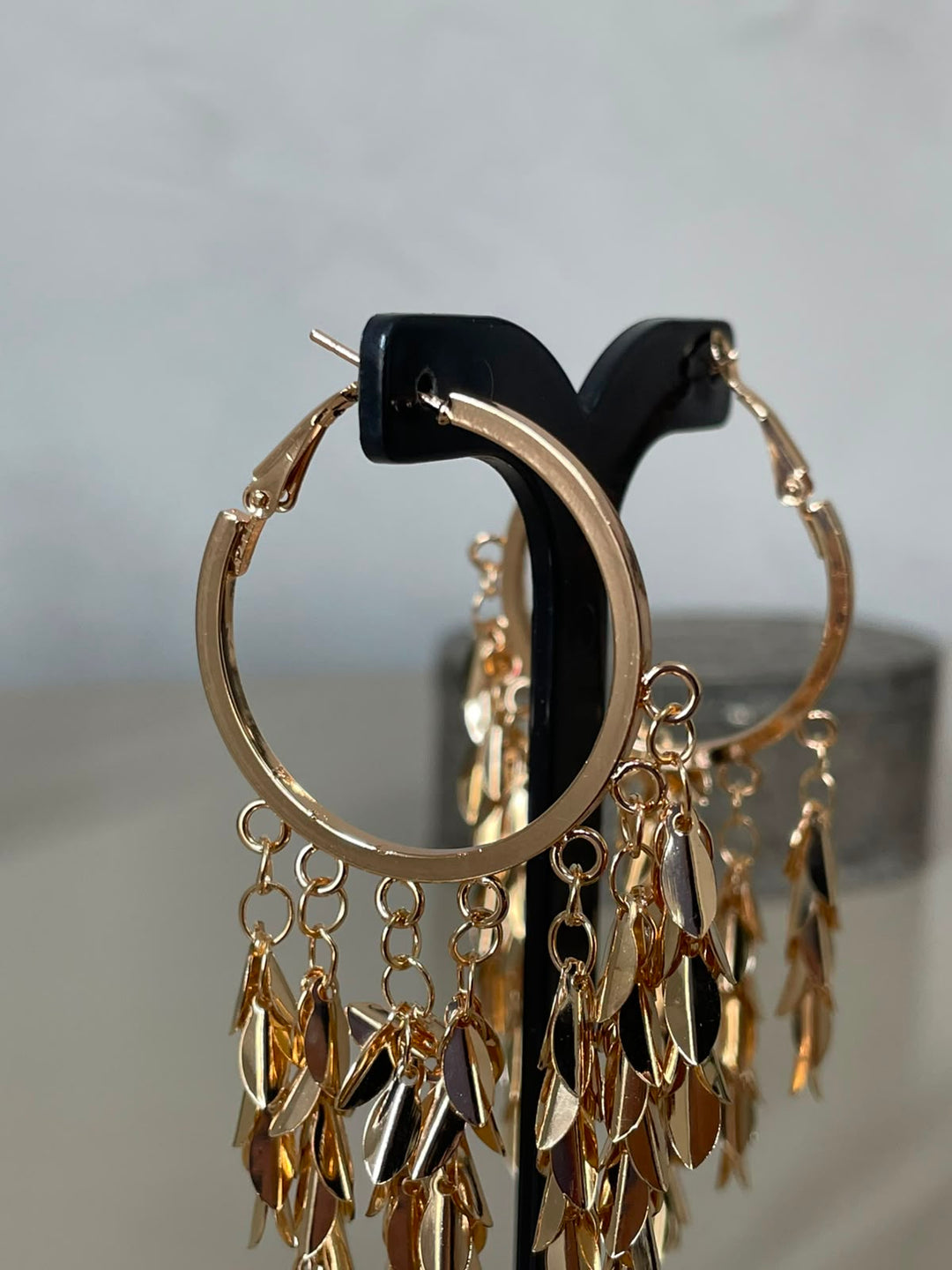 Brinco Vitória Argola e Pendentes -  Dourado
