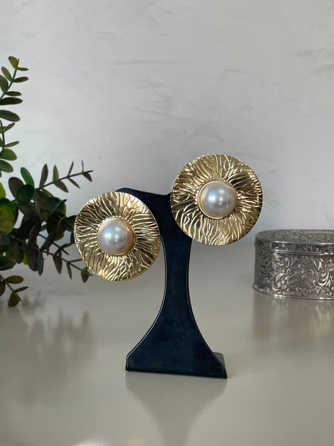 Brinco Heloisa - Dourado Com Perola