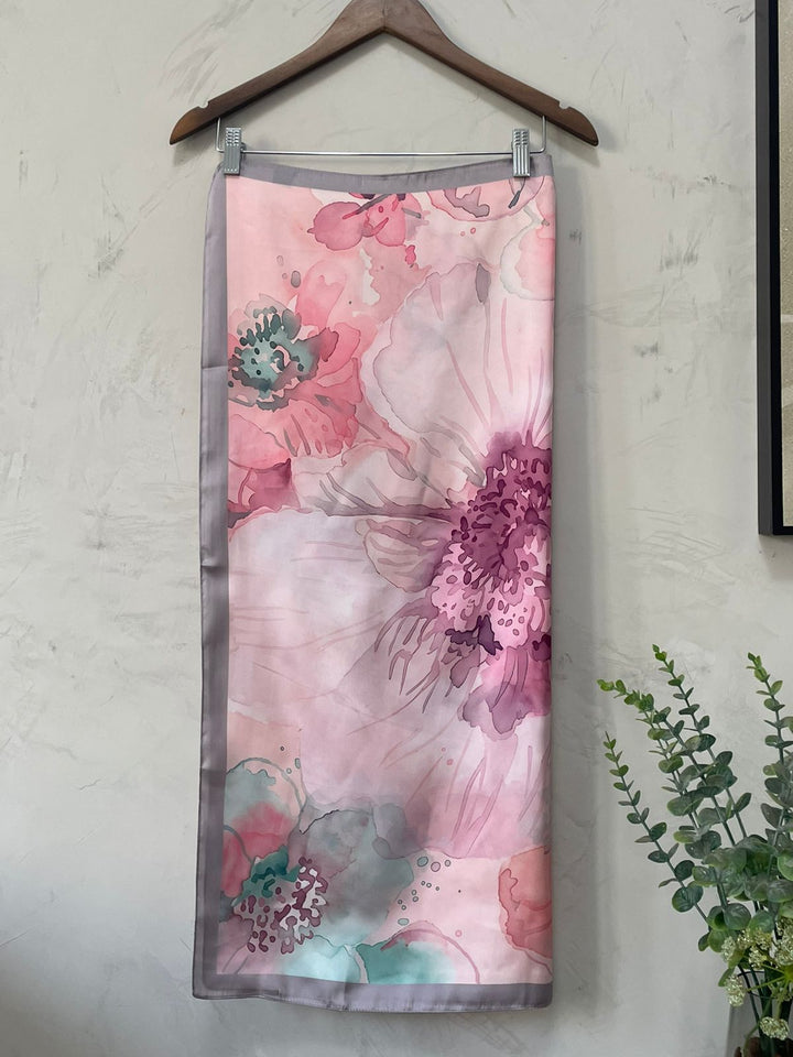 Lenço Samara Estampado - Rosa
