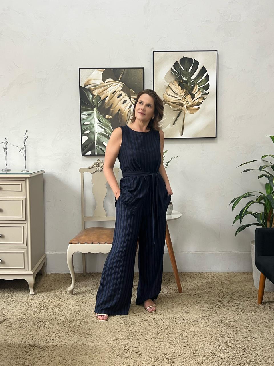 Conjunto Cindy - Azul Marinho e Preto