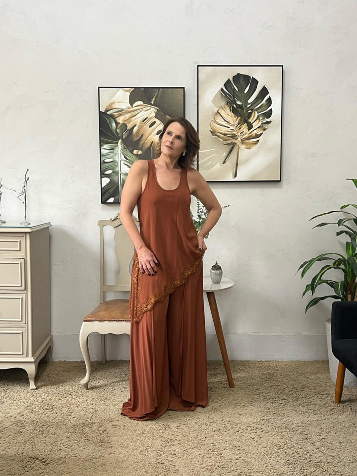 Conjunto Amanda - Marrom