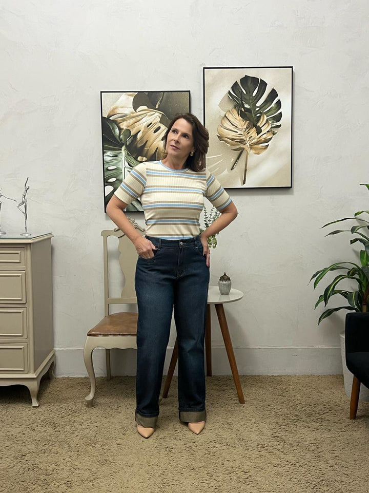 Calça Elisa Wide Leg - Jeans
