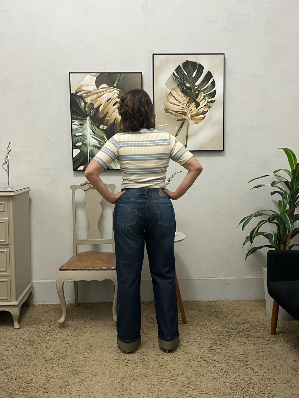 Calça Elisa Wide Leg - Jeans
