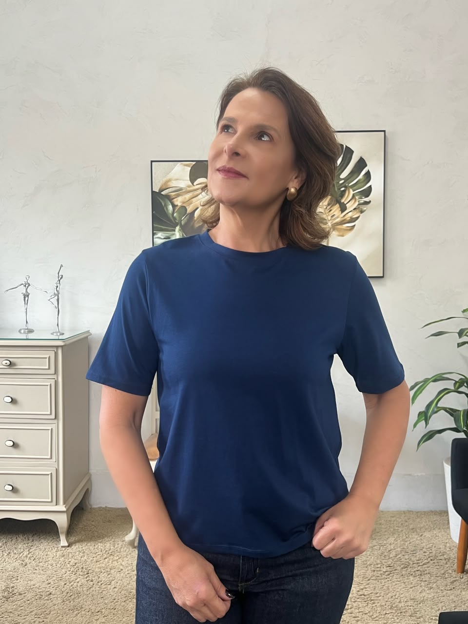 Tshirt Raira - Azul Marinho