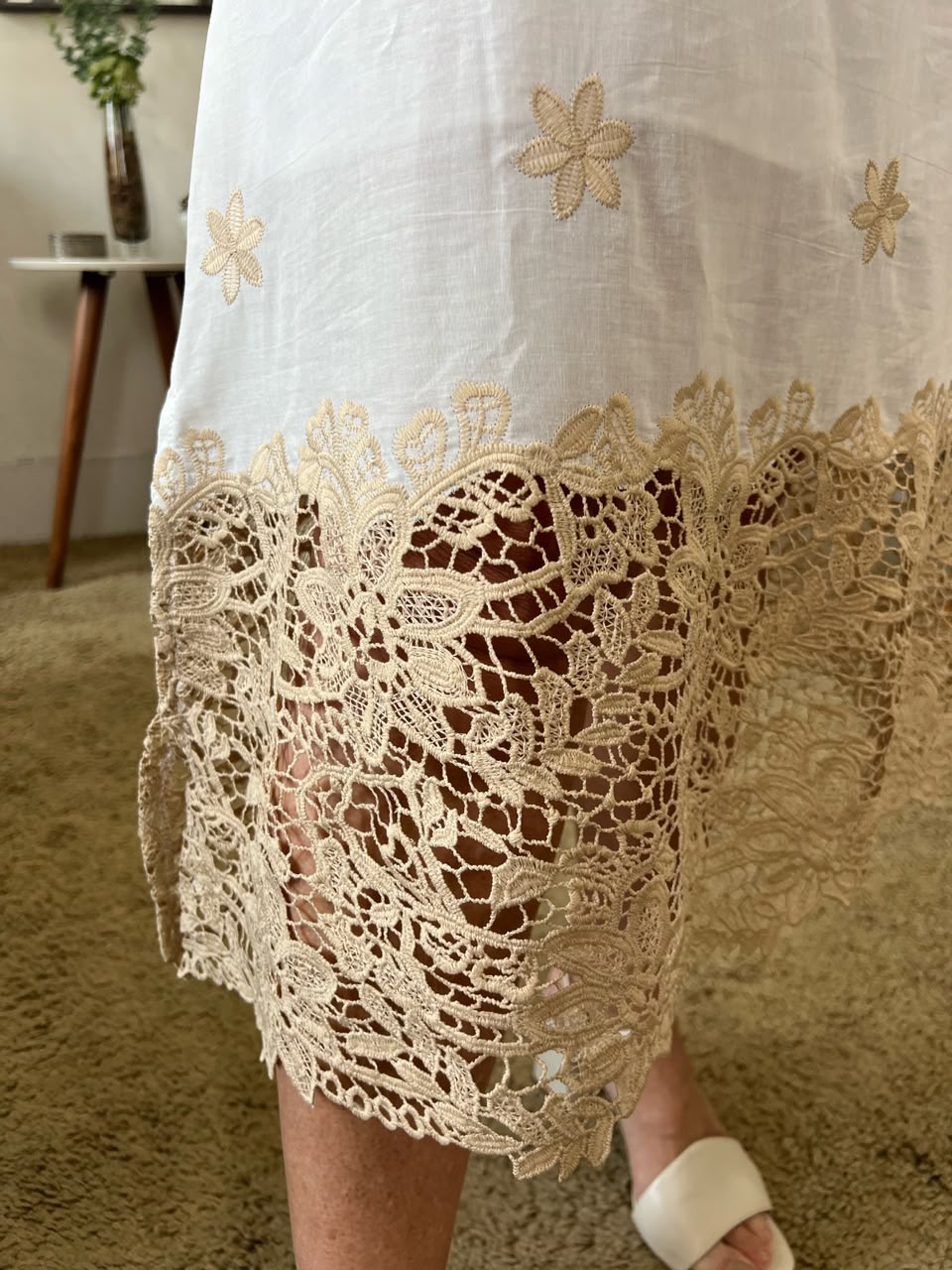 Vestido Azaléia - Bordado Off