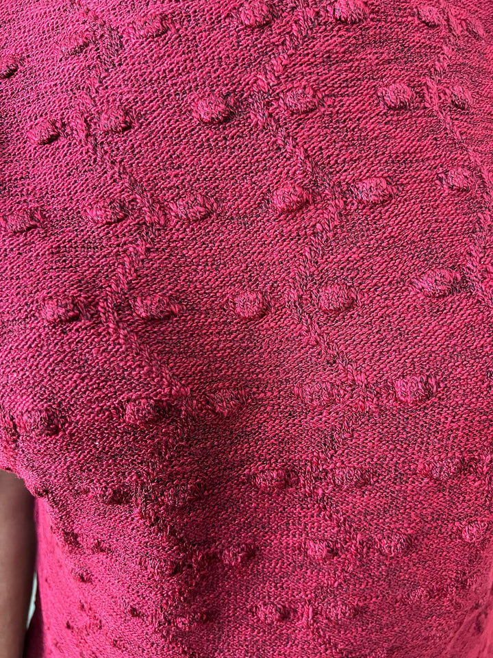 Conjunto Lara em Tricot com Calça Wide leg  - Vermelho