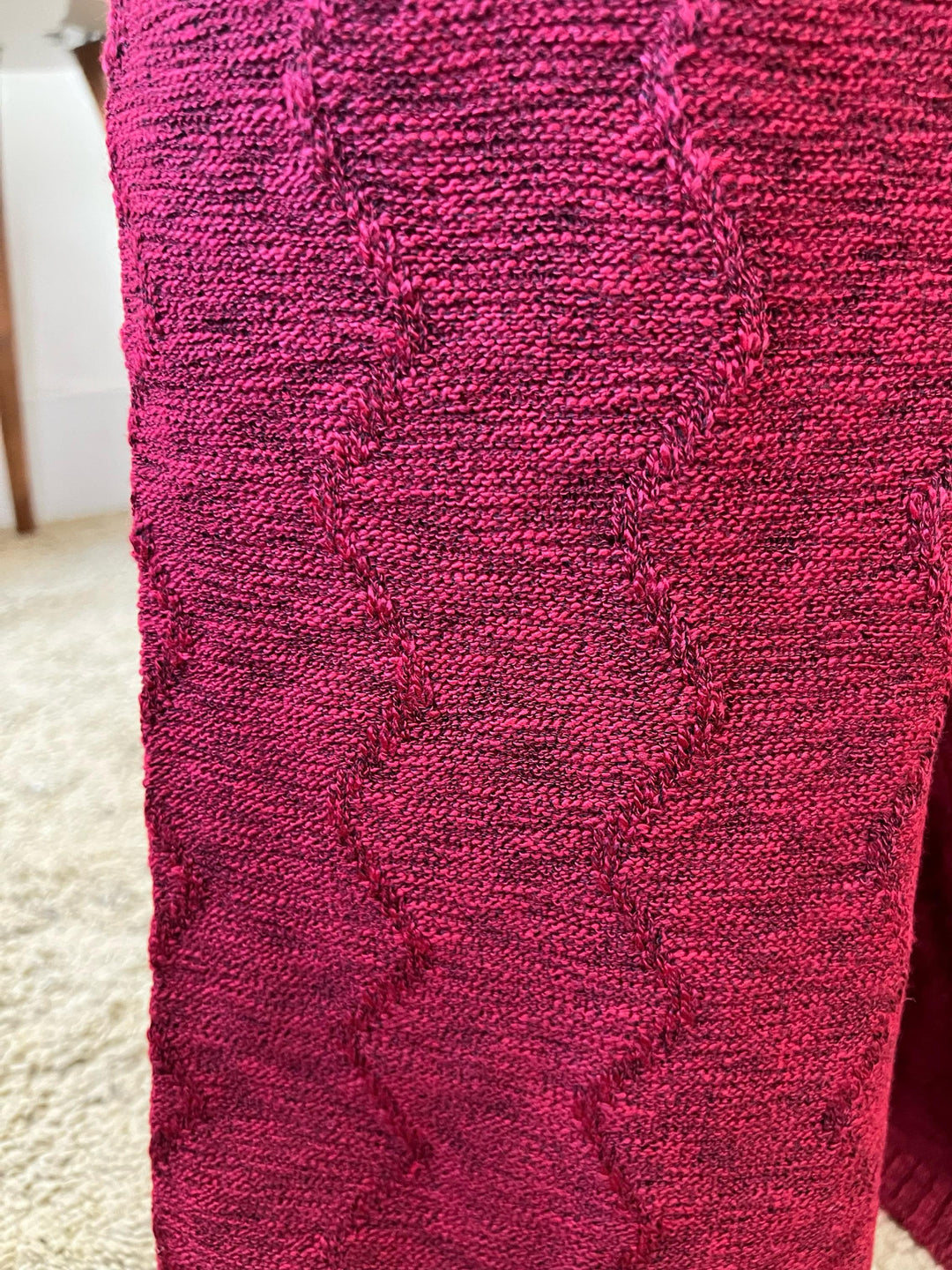 Conjunto Lara em Tricot com Calça Wide leg  - Vermelho