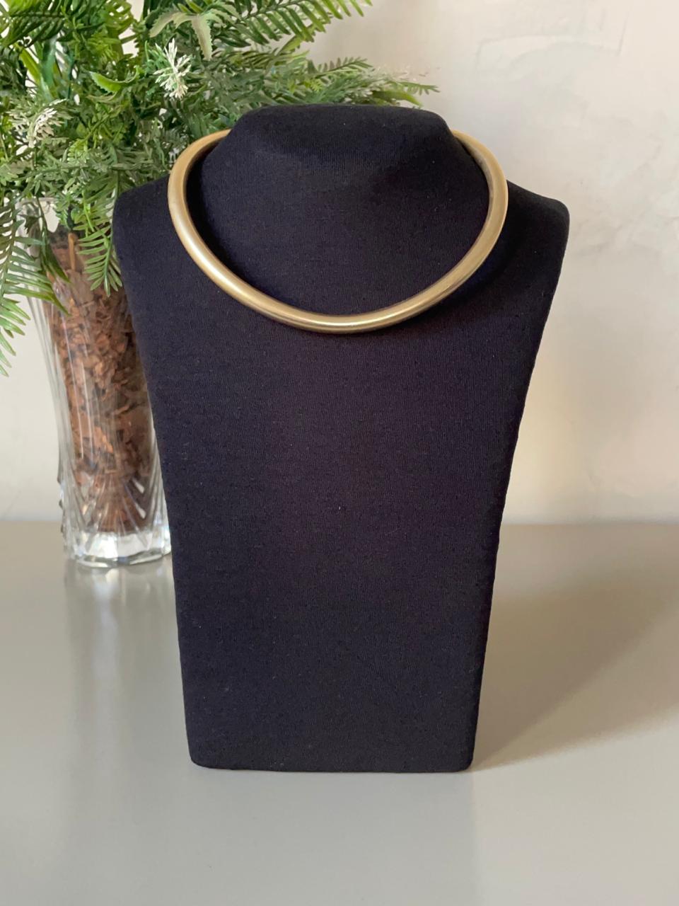 Conjunto Talita Chocker com Brinco Pérola - Dourado