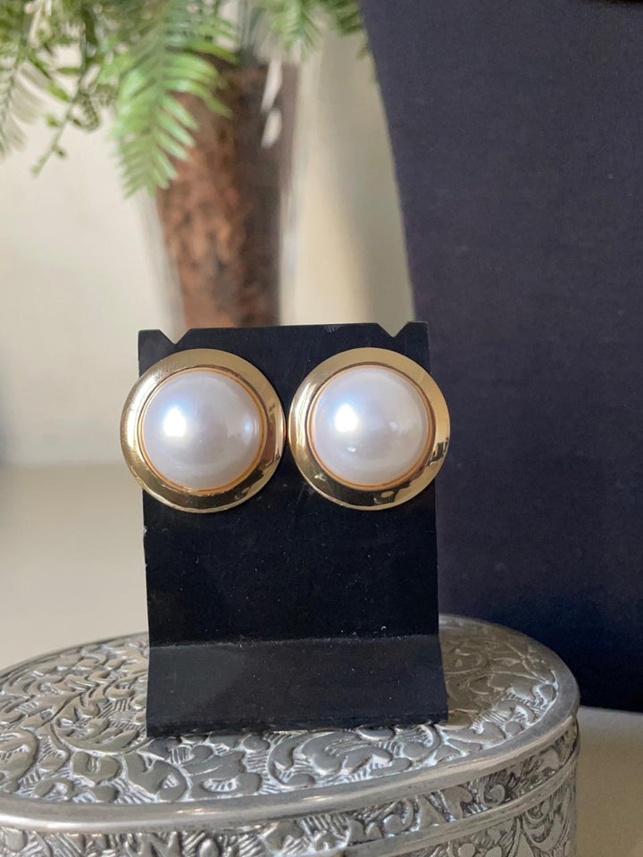 Conjunto Talita Chocker com Brinco Pérola - Dourado