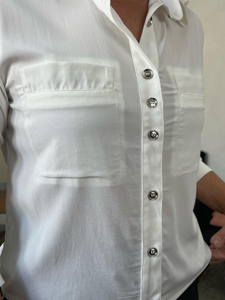 Camisa Cíntia Manga Longa - Off