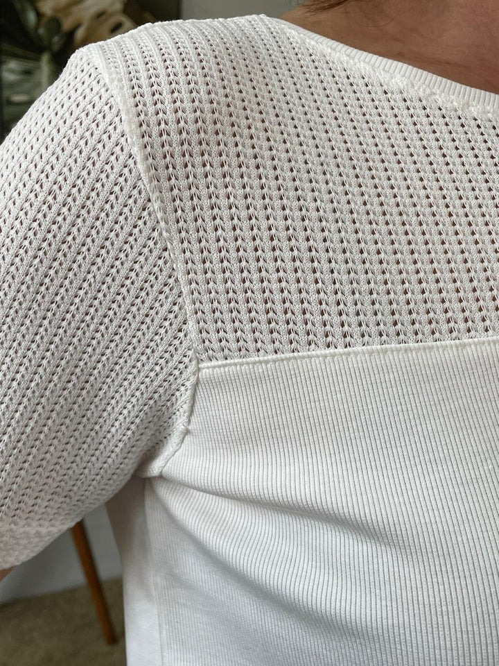 Tshirt Amanda Texturizada - Off
