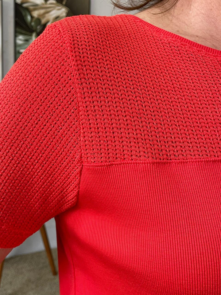 Tshirt Amanda Texturizada - Coral