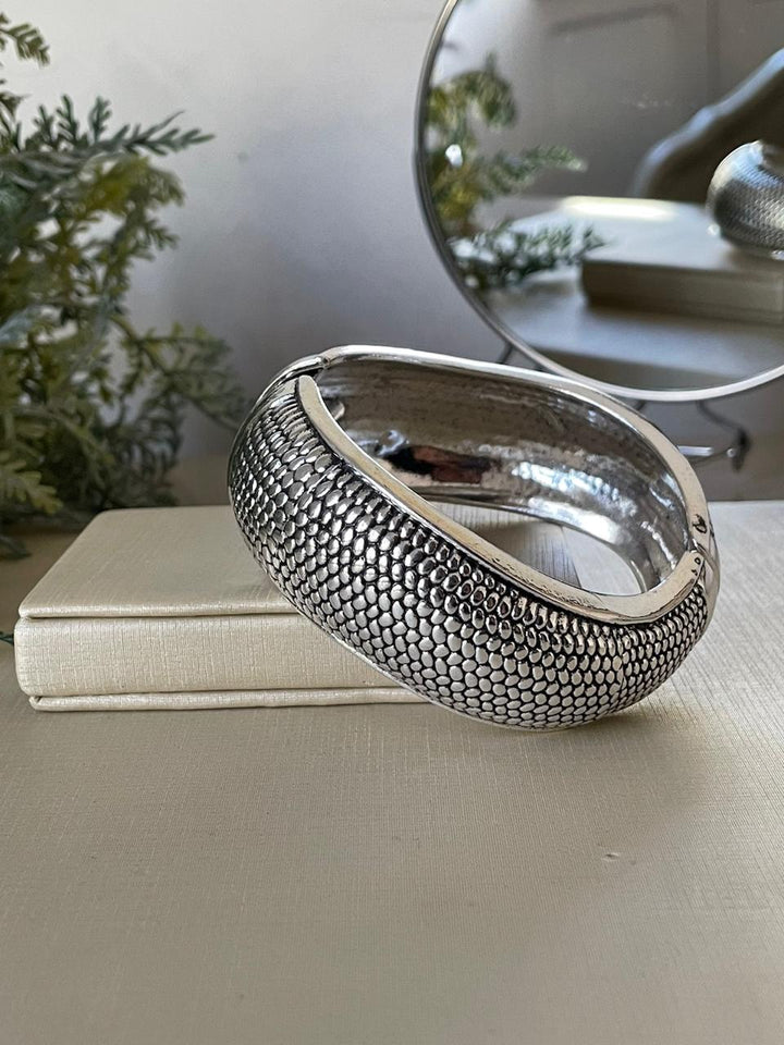 Bracelete Nara Textura - Prateado