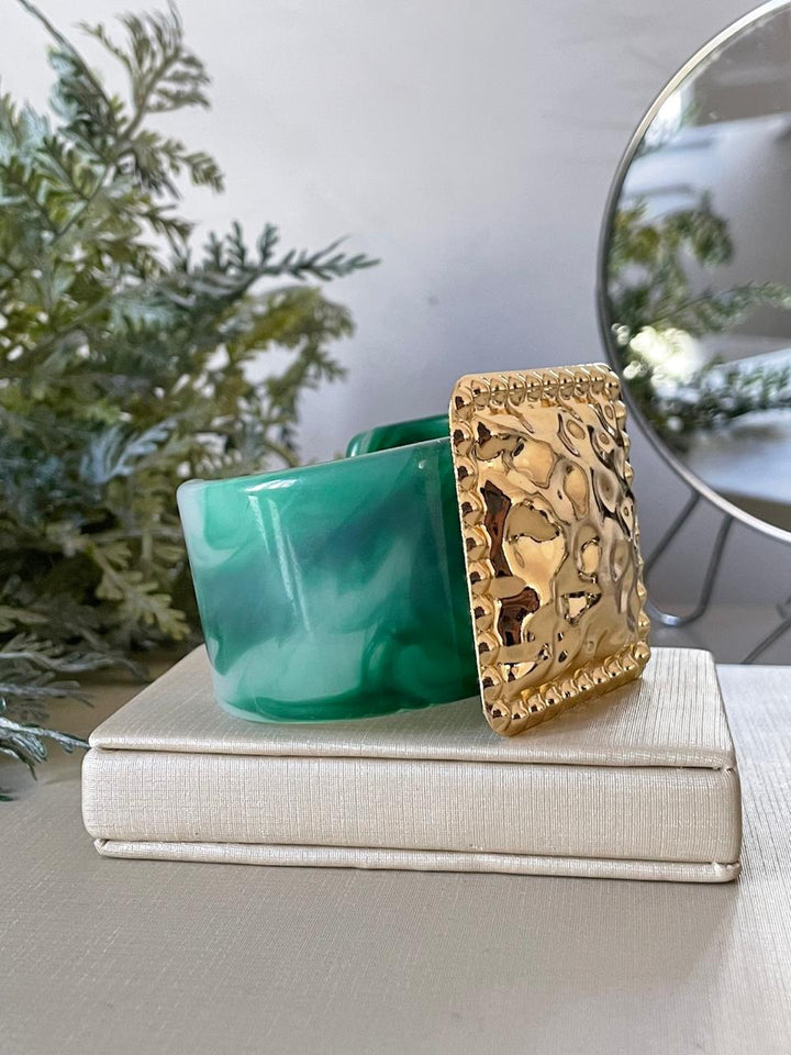 Bracelete Maressa - Verde/Dourado