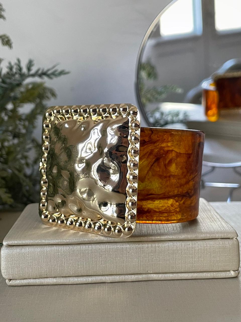 Bracelete Maressa - Ambar/Dourado