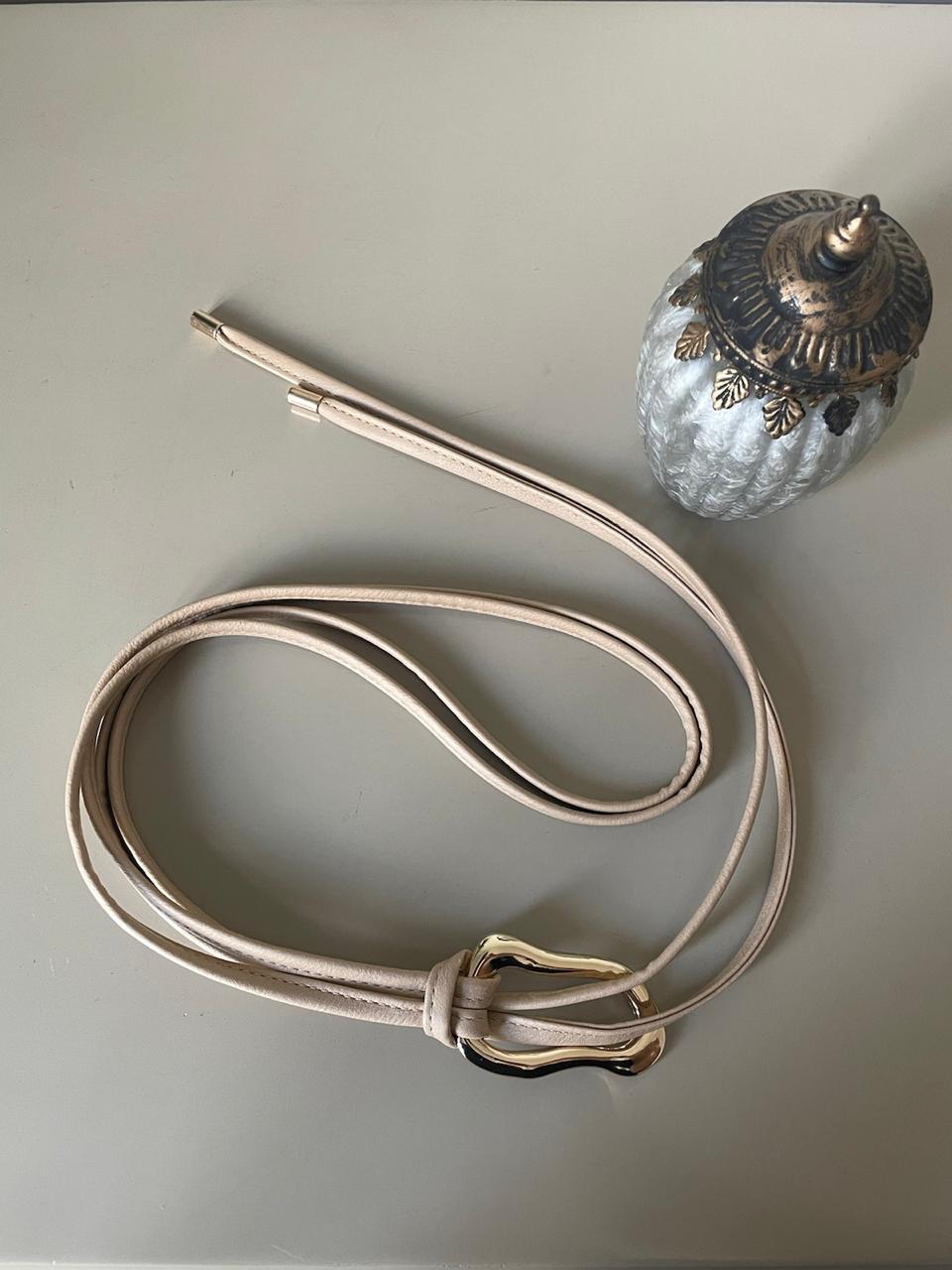 Cinto Iara em Couro - Nude