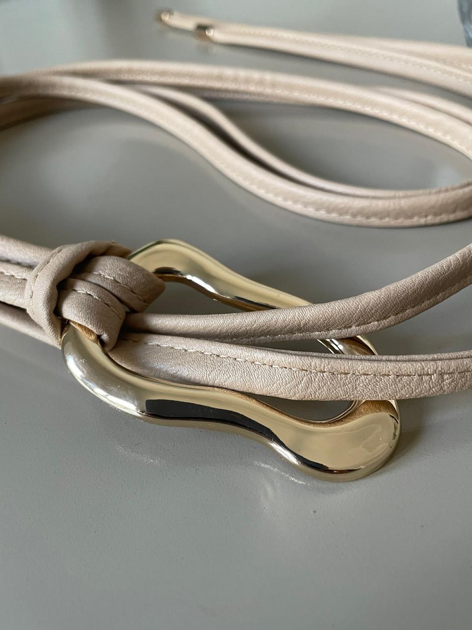 Cinto Iara em Couro - Nude