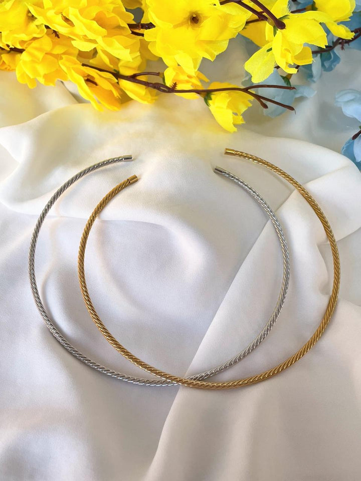 Choker Mirela Torcida - Dourada