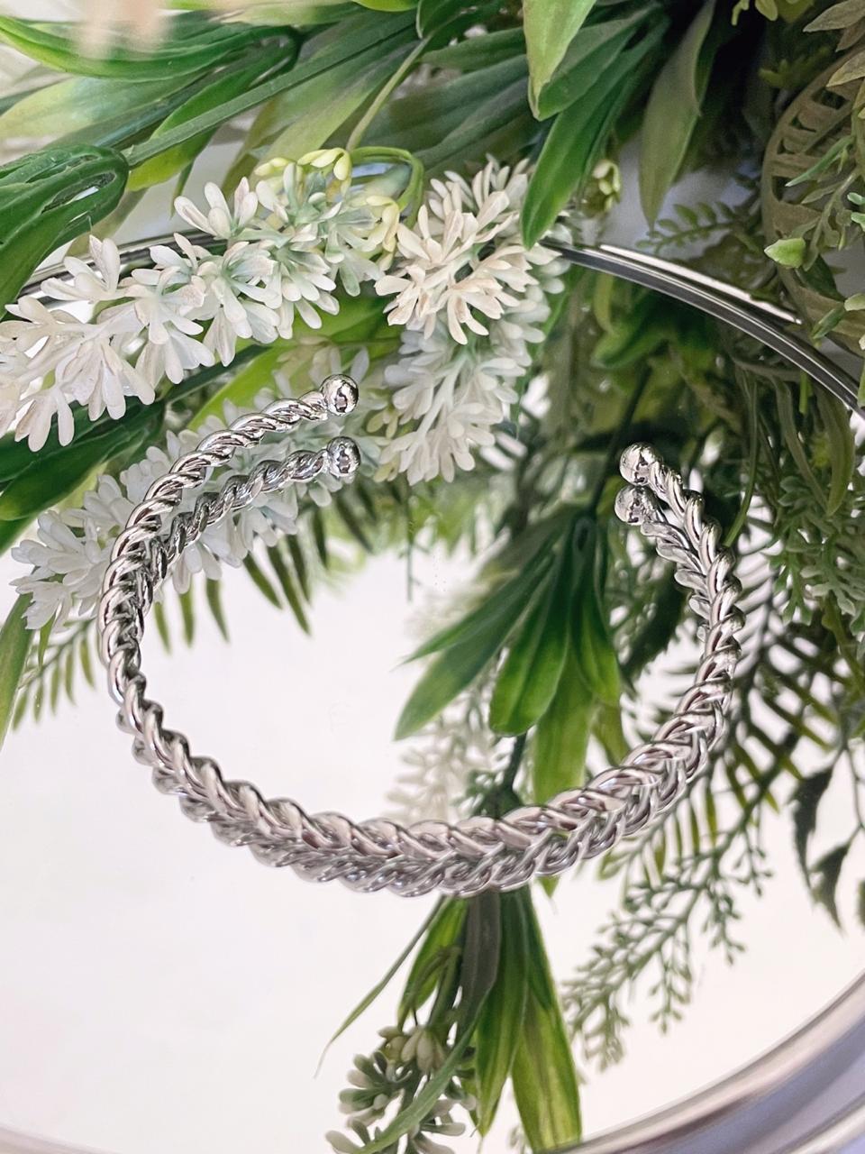 Bracelete Isis Torcido - Prateado