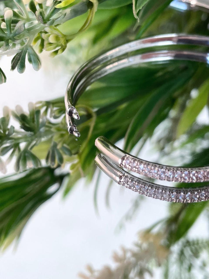 Bracelete Ayla Cravejado - Prata