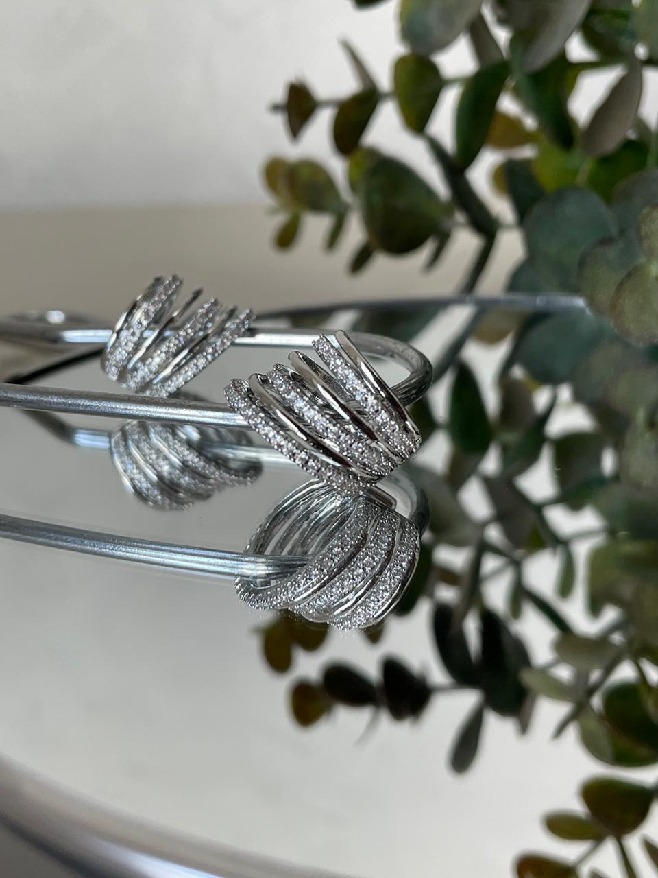 Brinco Gabi Ear cuff - Prateado