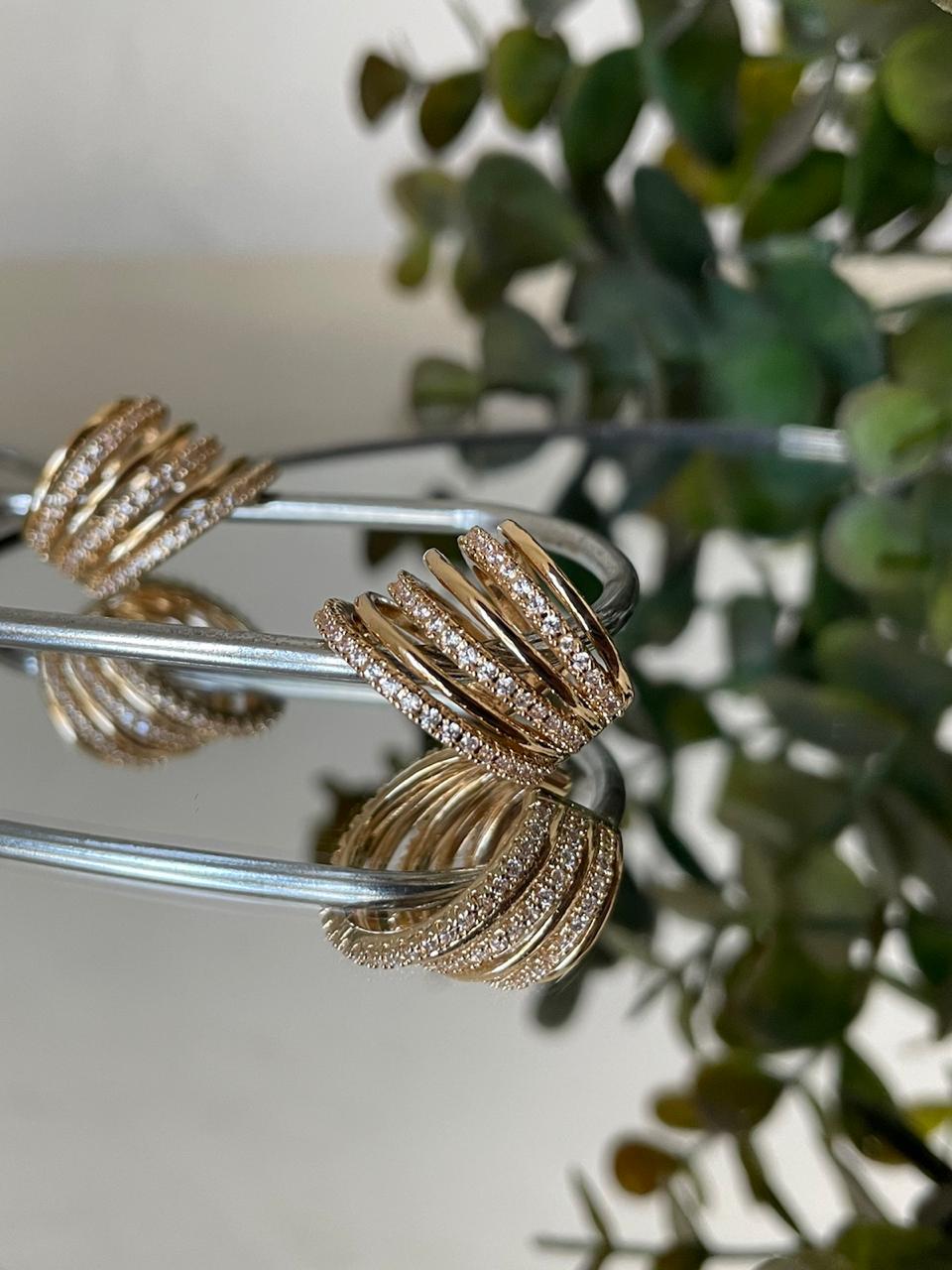 Brinco Gabi Ear cuff - Dourado