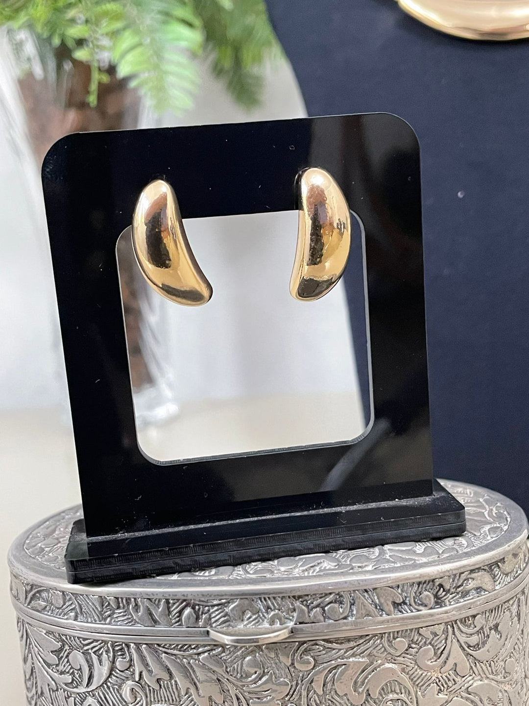 Conjunto Fabíola Choker e Brinco - Dourado