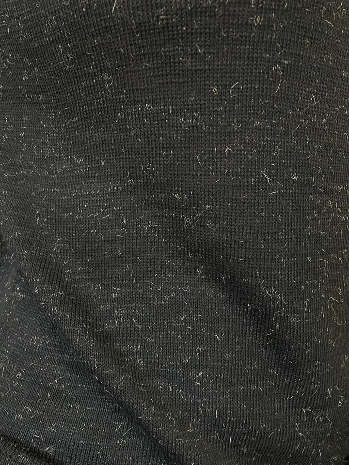 Conjunto Natália em Tricot Blusa Manga Curta e Calça - Preto