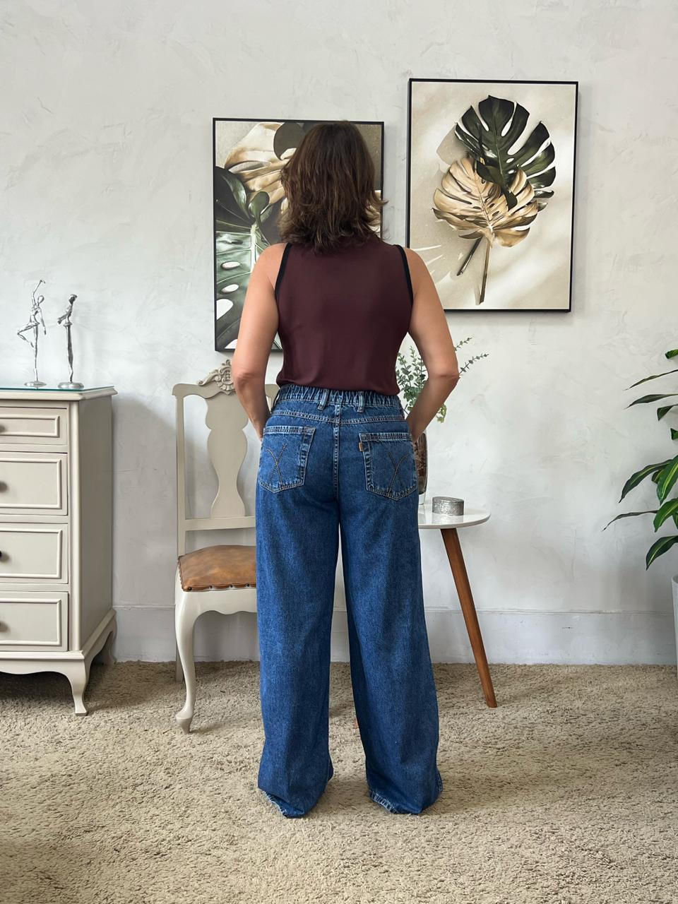 Calça Evelyn Wide Leg - Jeans