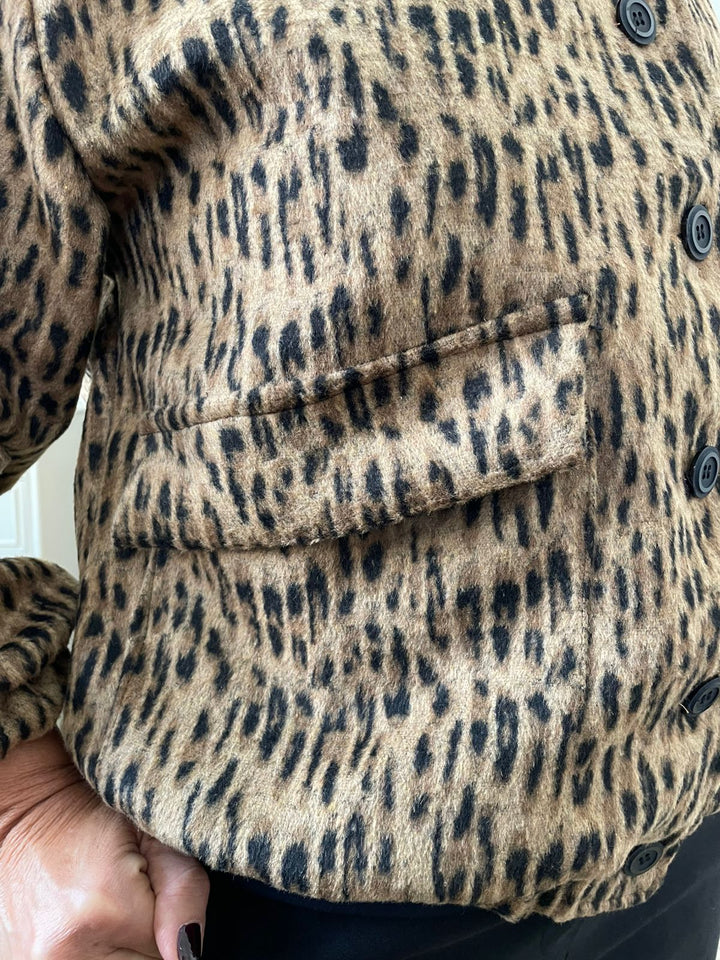 Jaqueta Marly com Bolso - Animal Print