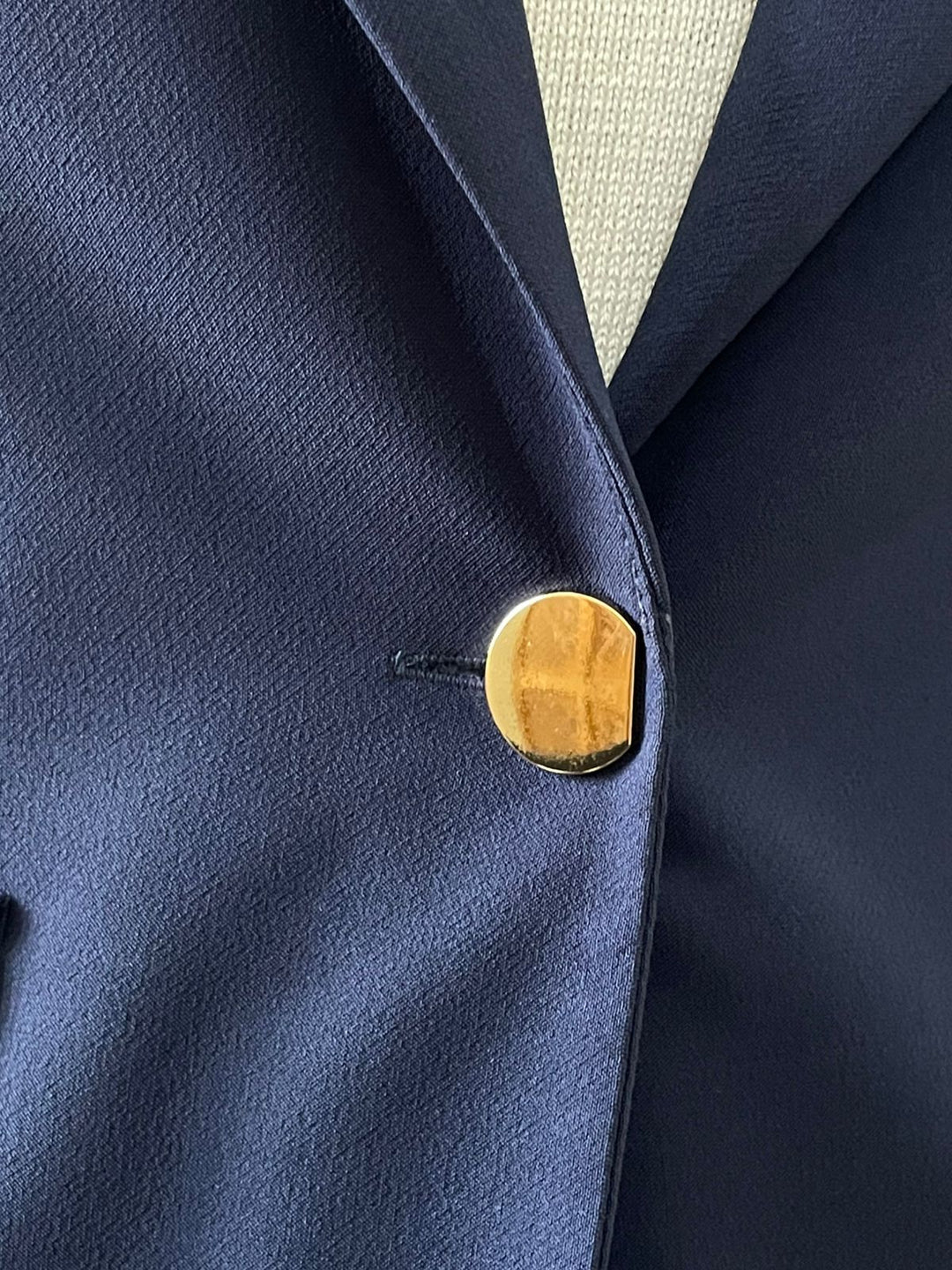 Blazer Cristina Alfaiataria Lapela - Marinho