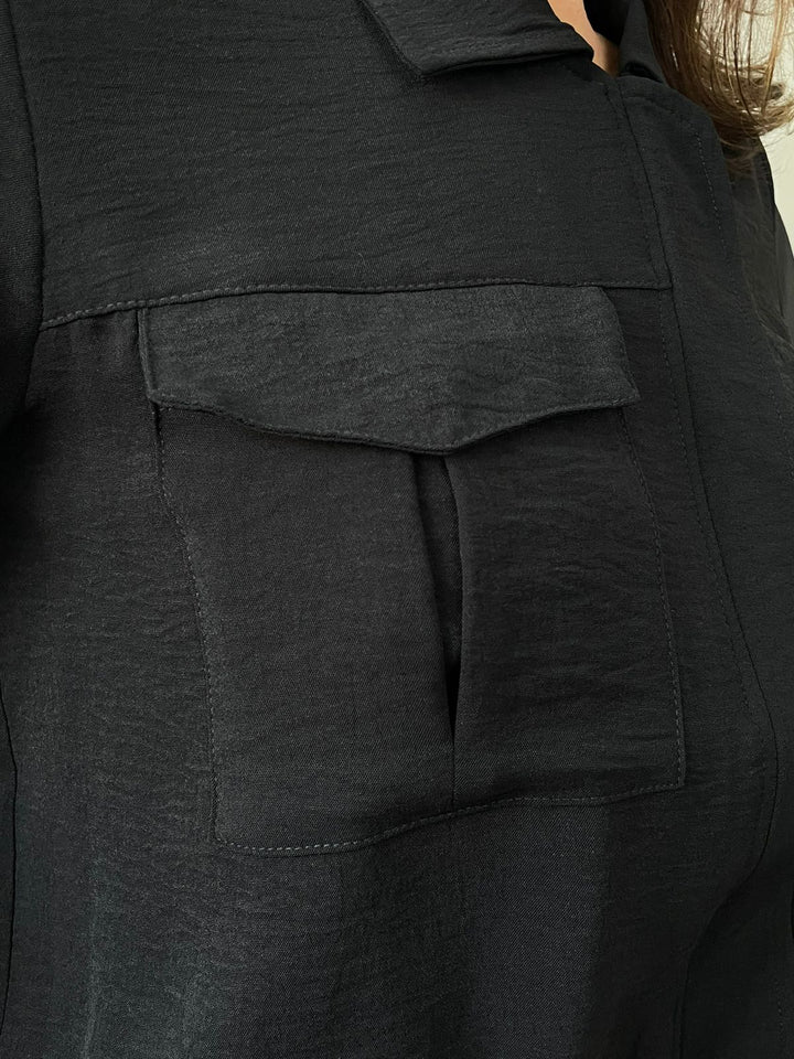 Conjunto Nina Calça e Jaqueta - Preto