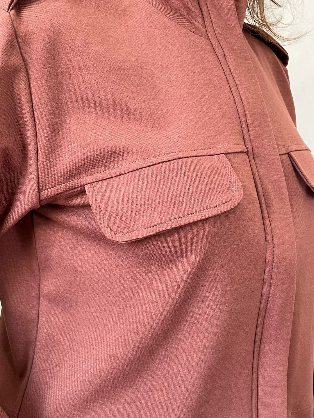 Conjunto Jucilene Jaqueta e Calça Wed Leg - Telha